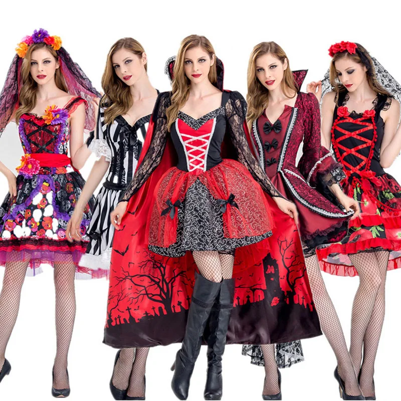 Женское платье в стиле эпохи Возрождения|witch halloween costume|halloween costumegothic vampire dress |