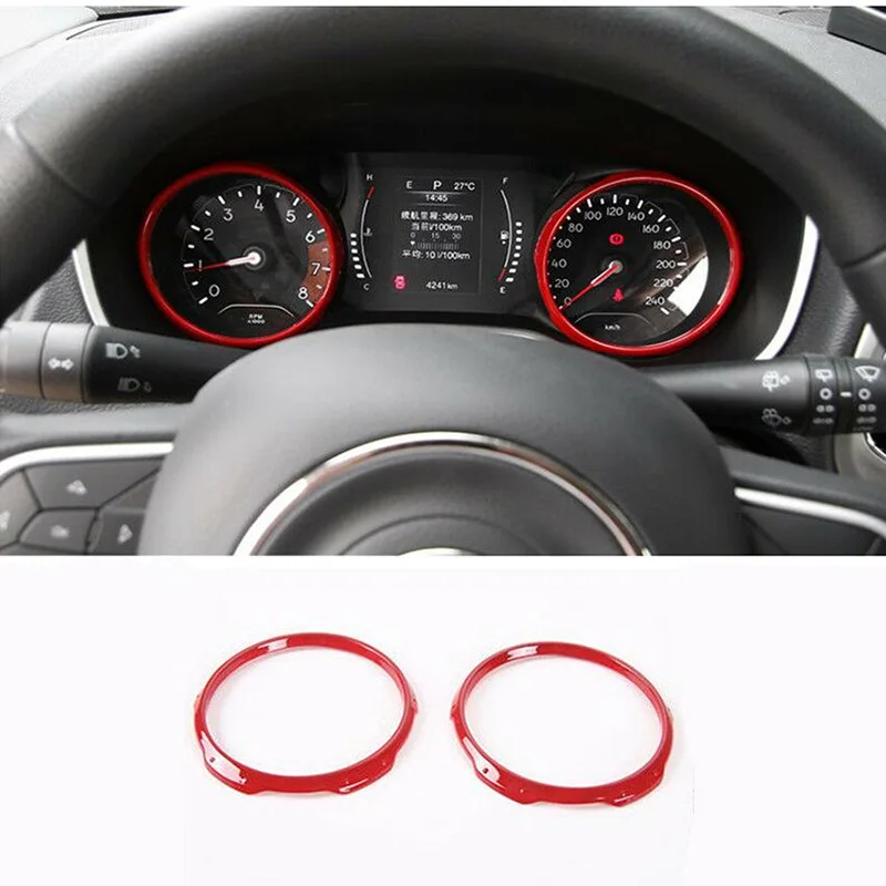 Red Dashboard Decorative Frame Cover ABS Interior Accessories For Jeep Compass 2017 2018 2019 Durable New Sale | Автомобили и