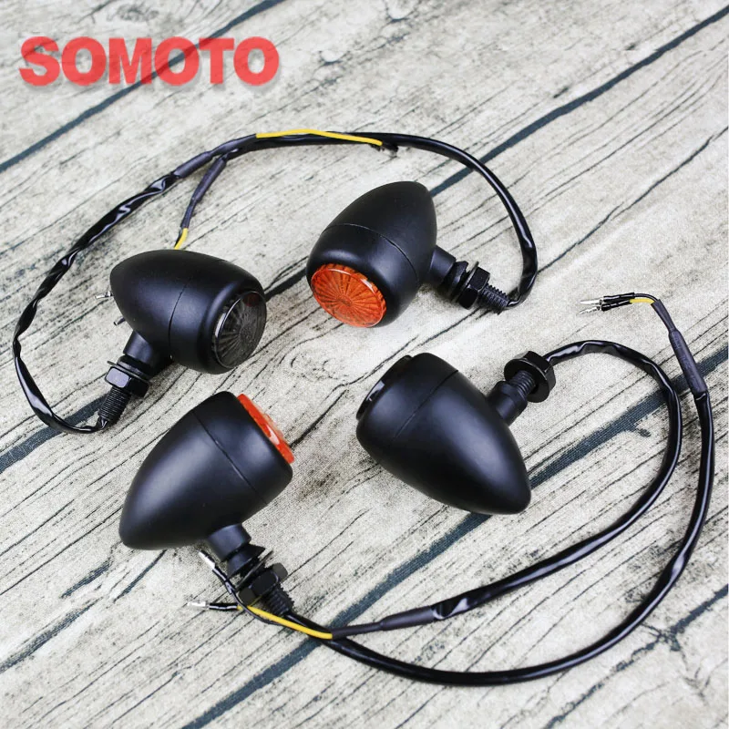 Винтажная мотоциклетная лампа указателя поворота светодиодные чипы чугунный