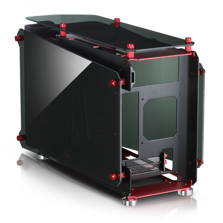 JONSBO MOD1-MINI MINI-ITX шасси(все алюминиевые коробки/3,0 мм толщина алюминиевая пластина+ 5,0 мм толщина закаленное стекло