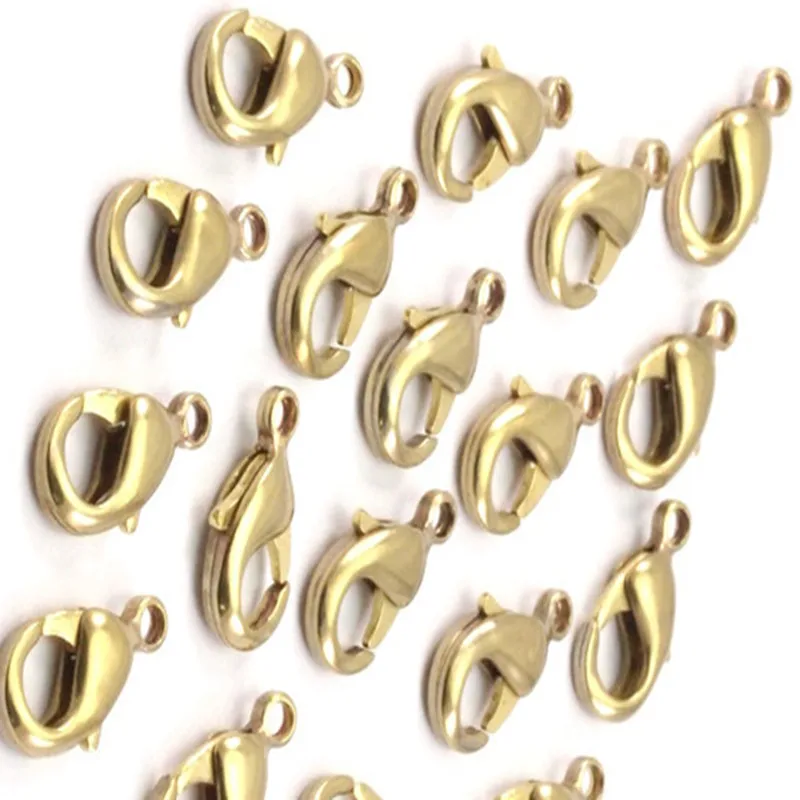 .. 50 шт. Застежка карабин из сырой латуни sz (15x8 мм) yBh505|lobster claw clasp|claw claspsraw brass |