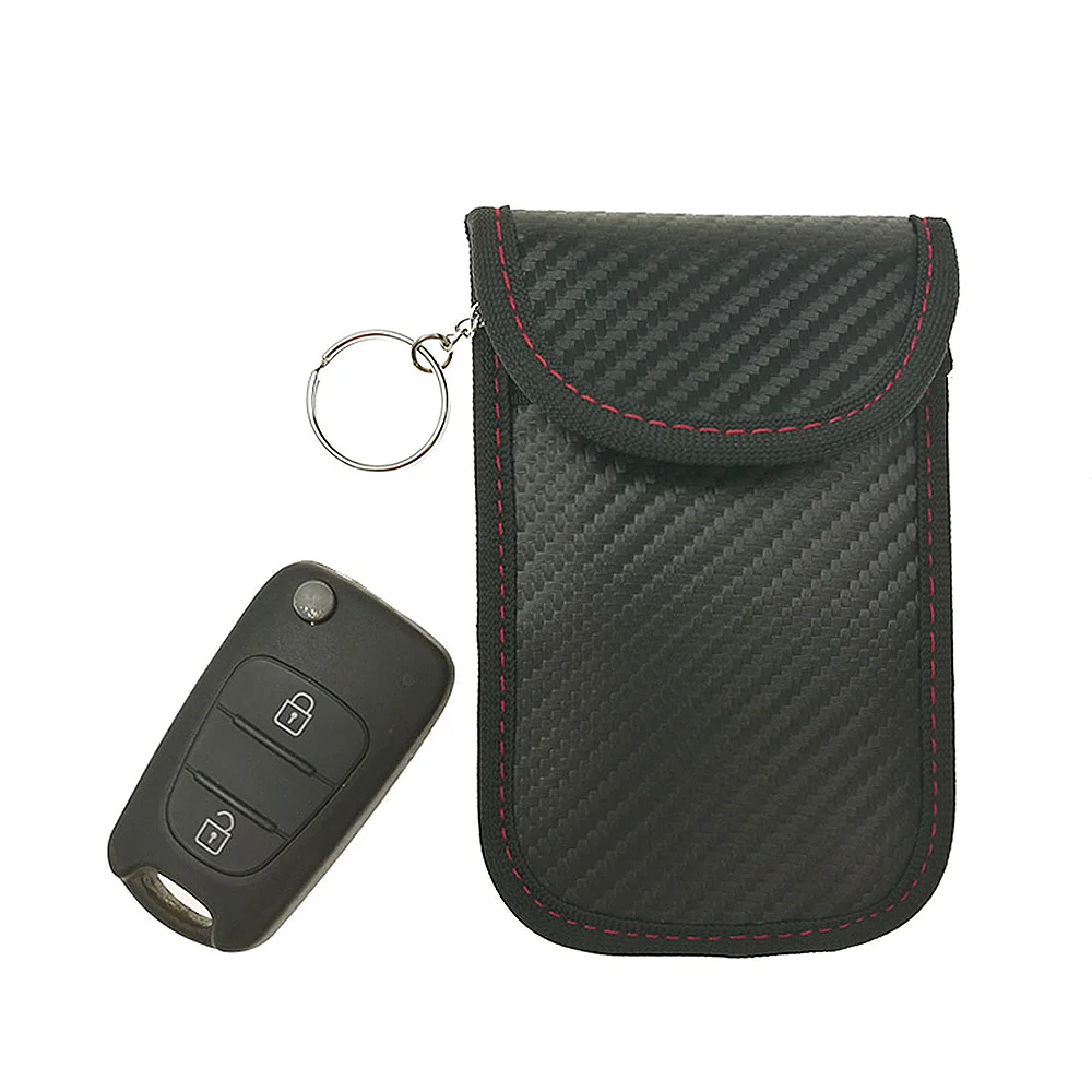 RFID электромагнитное Экранирование ключа автомобиля чехол Чехол, блокирующий сигнал блокировщик сигнала чехол клетка чехол для ключа автомобиля Противоугонная сумка