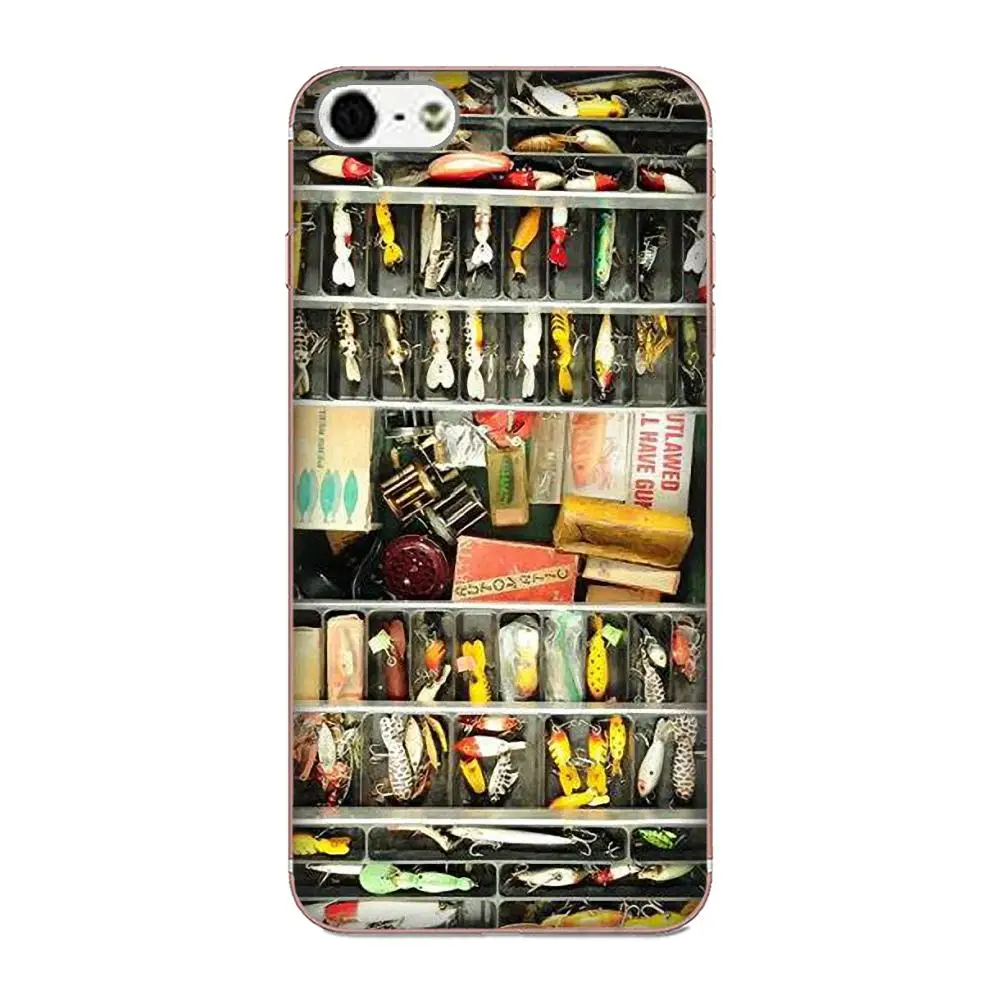Fishing Tackle Box Lures Soft Phone Case Skin Cover For Xiaomi Redmi Mi Note 7 8 9 SE Pro Lite Go Play | Мобильные телефоны и