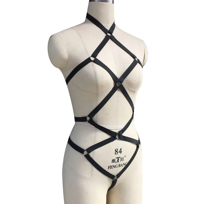 Женское модное украшение для тела жгут бондаж Харадзюку комплект эластическая