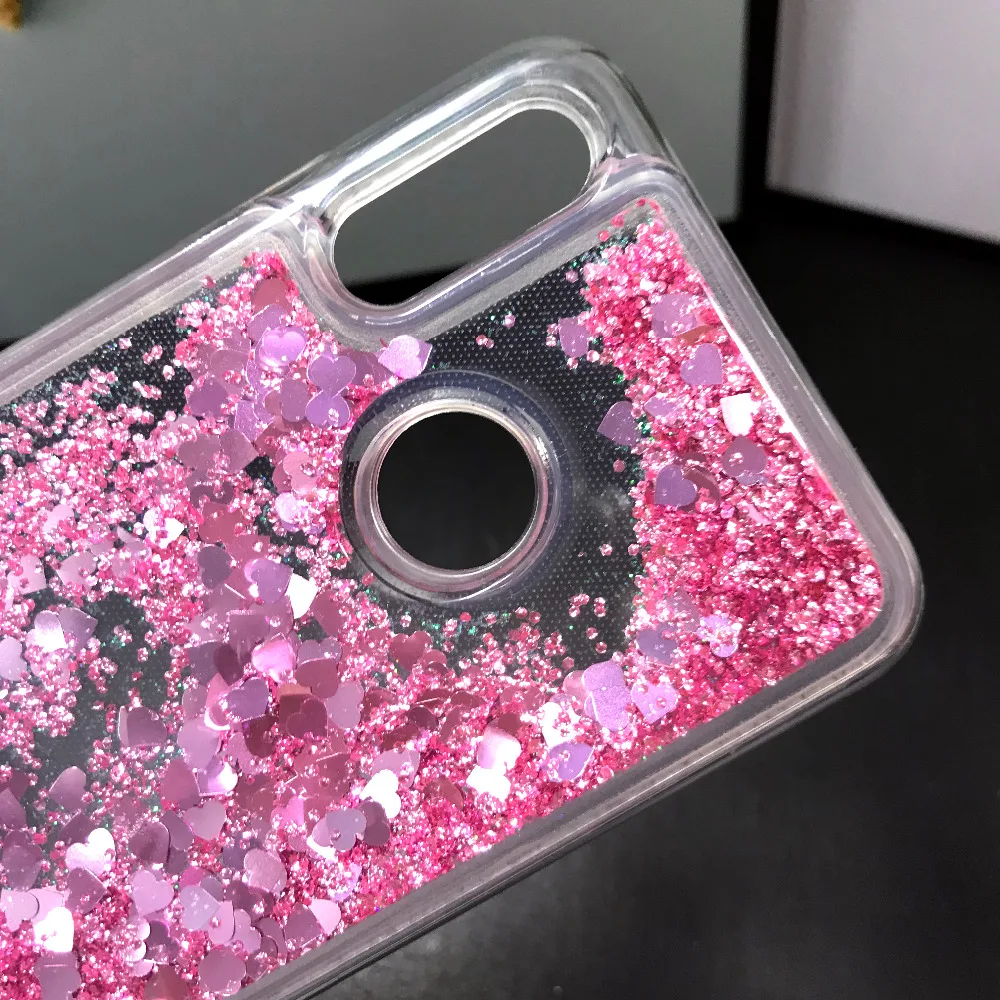 Чехлы с жидкостью Qicksand для HUAWEI Y7 2019 мягкий силиконовый чехол чехлы телефонов Huawei