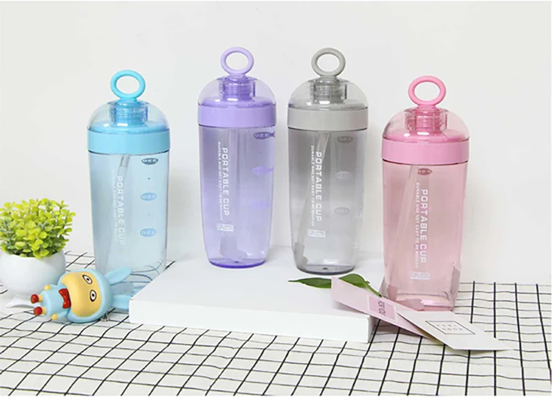 JOUDOO пластиковая бутылка для воды 380 мл Gourde Plastique спортивный шейкер бутылка протеина шейкер для напитков пластиковая бутылка с соломинкой Для путешествий 35