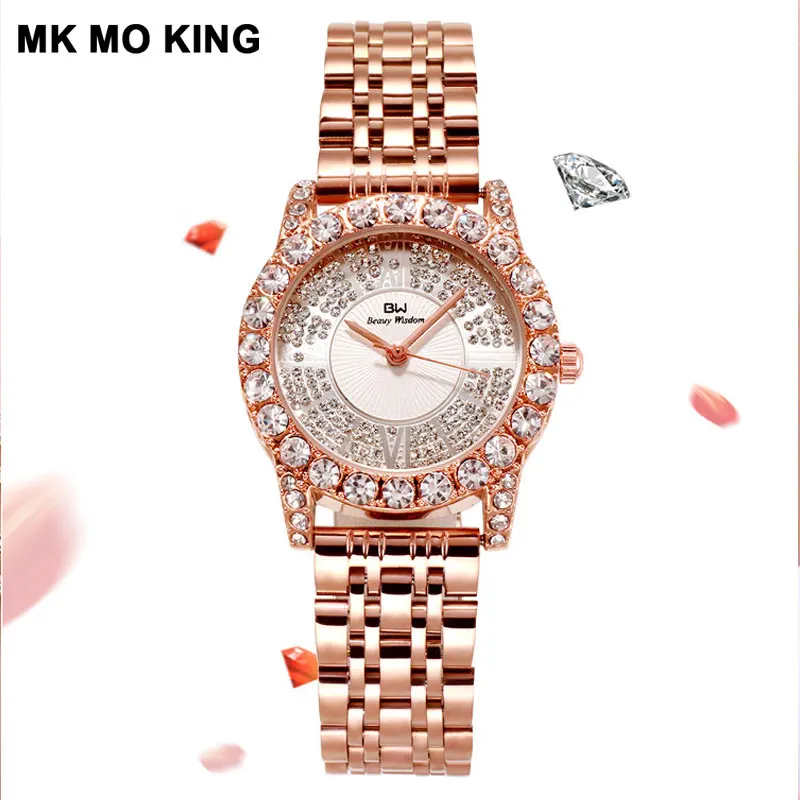 Роскошные женские модные часы с ремешком в римском стиле со стальным и пряжкой