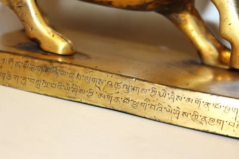 Lion face empty line mother Tibet Tantric protection law handmade antiques collection | Дом и сад