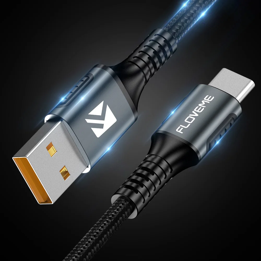 FDBRO 2020 Новый USB Type C 5A кабель 3.4ft-3 0 к шнур быстрое зарядное устройство USB-C Type-C для