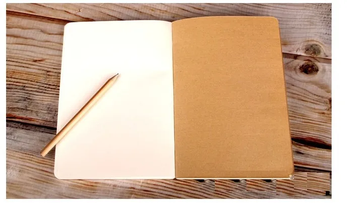 Блокнот А5/А6 с двойной обложкой для скетчей блокнот из крафт бумаги рисования