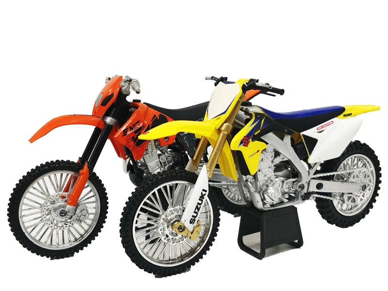 1:12 Newray KTM 450 EXC Suzuki RM-Z литье под давлением миниатюрные велосипеды Мотокросс без коробки
