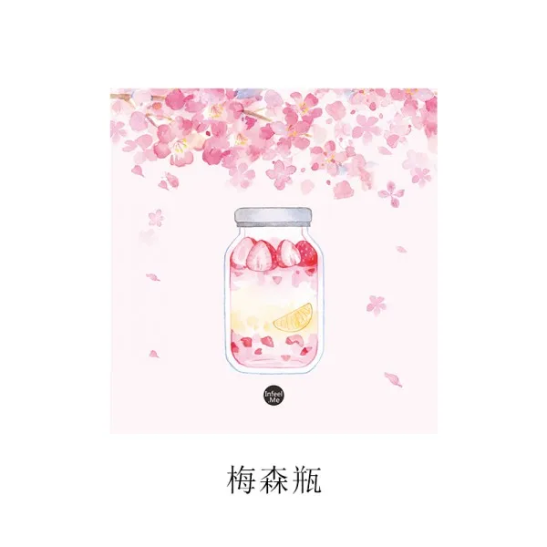 03 Cherry blossom серии стикер для заметок бумага для выпечки Стикеры для заметок блокнот-стикеры Наклейка канцелярские школьная бумага поставки - Цвет: 03