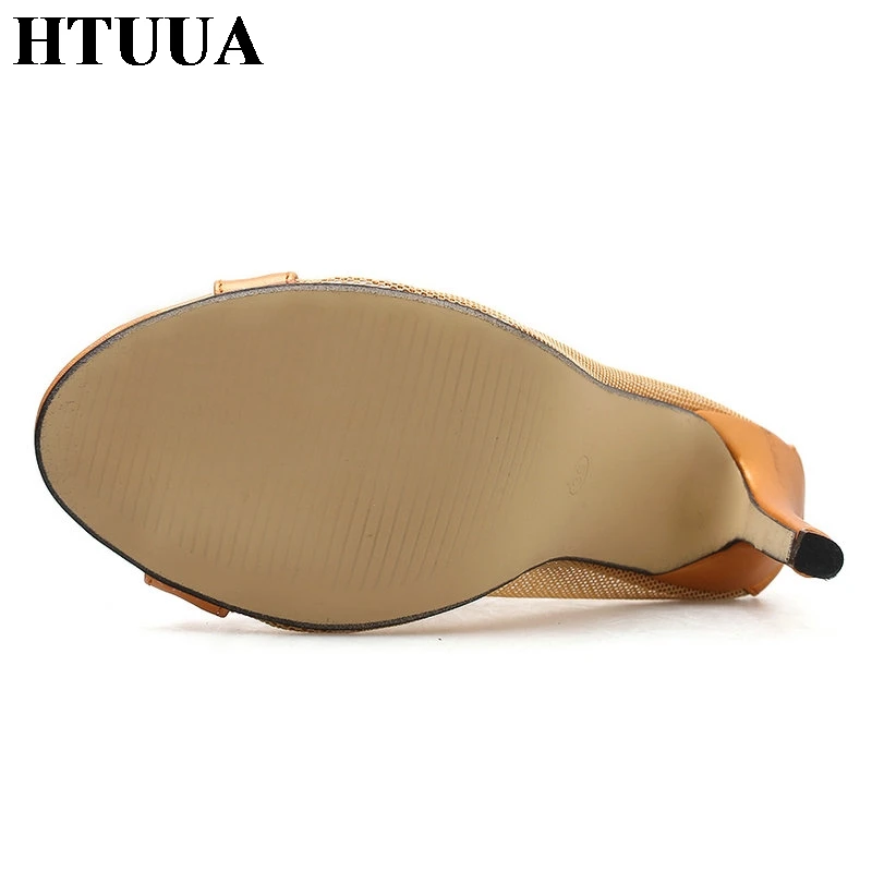 HTUUA/2019 г. Новые открытые летние сандалии с сетчатой поверхностью красивые женские