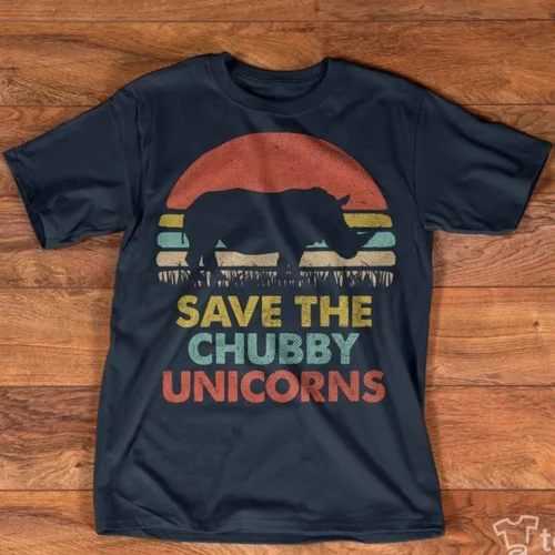 Мужская хлопковая футболка с надписью Save The Chubby Unicorns Повседневная унисекс