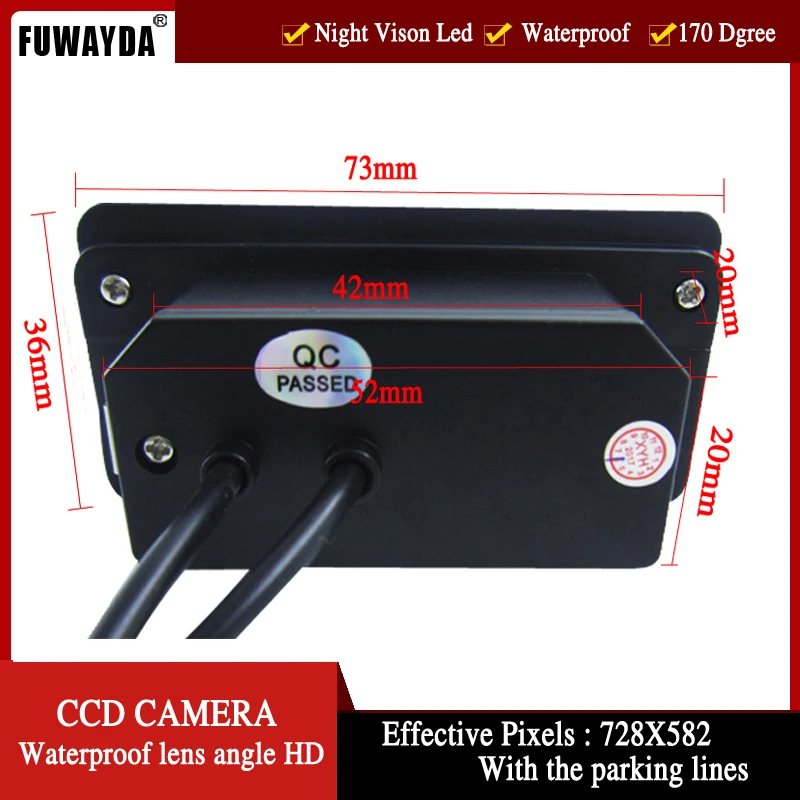 FUWAYDA Беспроводной CCD автомобиль зеркало заднего вида Камера для BMW E81 E87 E90 E91 E92 E60 E61