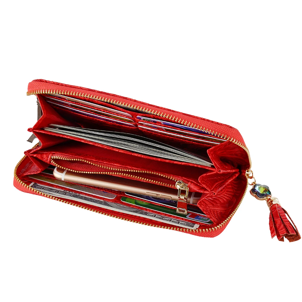 Модные женские кошельки из искусственной кожи с длинной кисточкой женский клатч