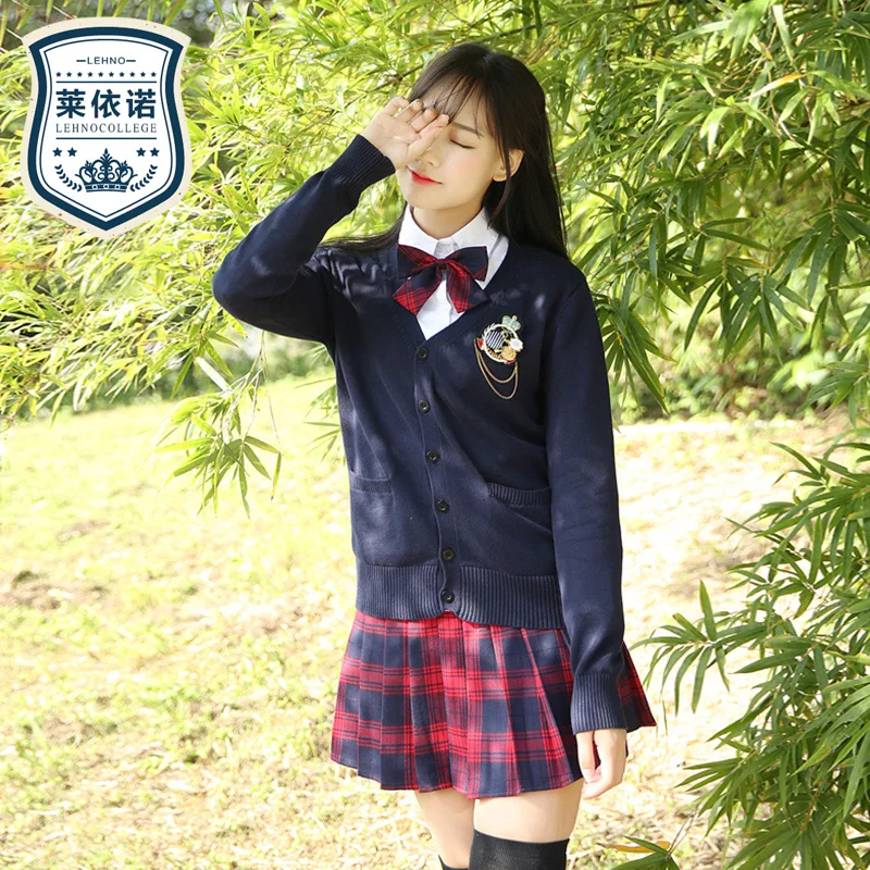 

College School Sweater Uniform Set Japanese Uniform Student Wear Student Korean Girl Sailor Suit