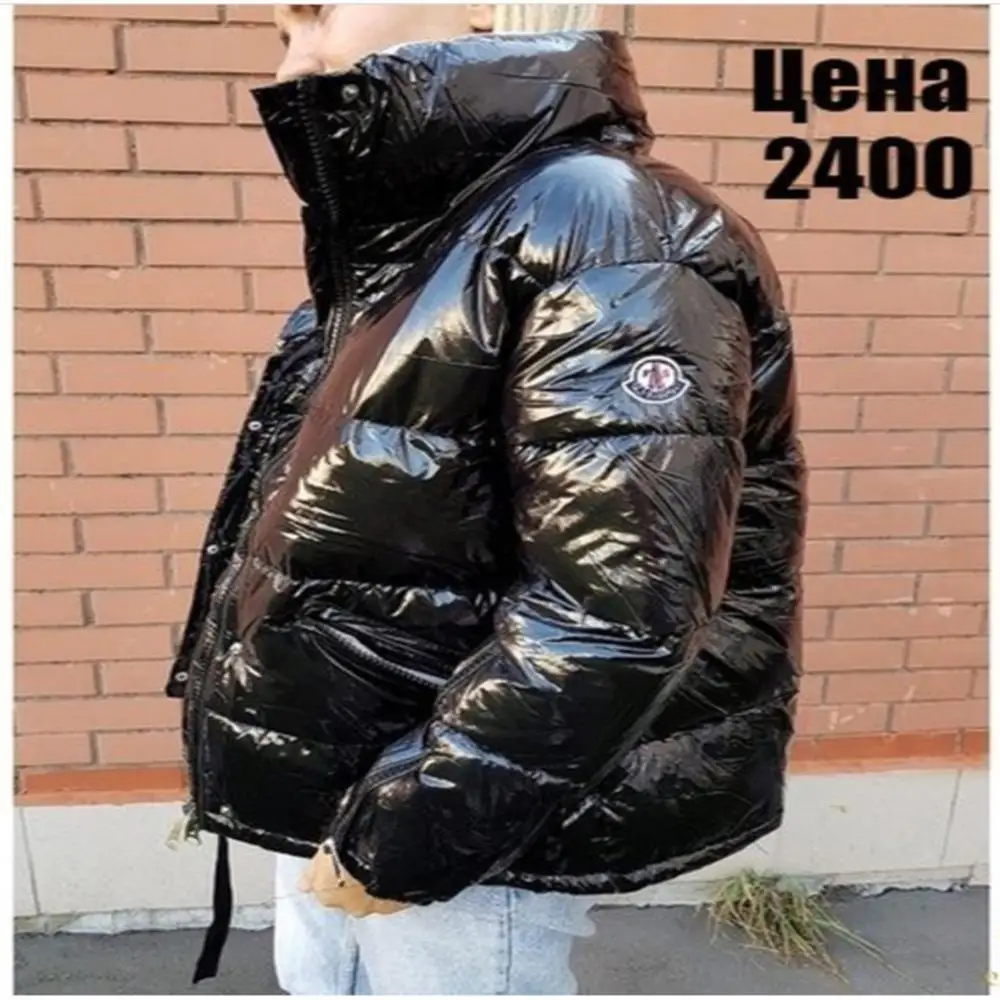 Новинка зимы 2018 Корейская версия яркого пальто с принтом Хлеб Хлопковая женская