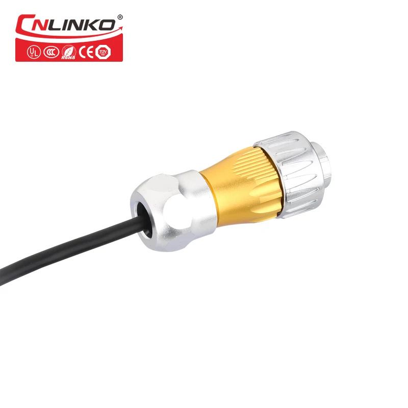 Металлический кабель Ethernet M24 водонепроницаемый IP67 RJ45 cat5e|Соединители| |