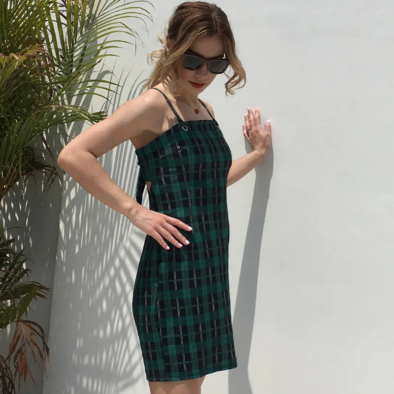 Женское модное зеленое мини-платье в стиле ретро vestido летнее женское платье