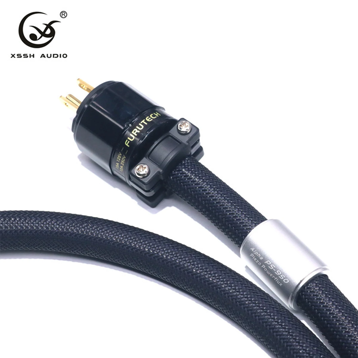 XSSH аудио Hi End Hifi DIY 15A OFC Чистая медь США + IEC 3 контакта контакты AC гнездо Мужской