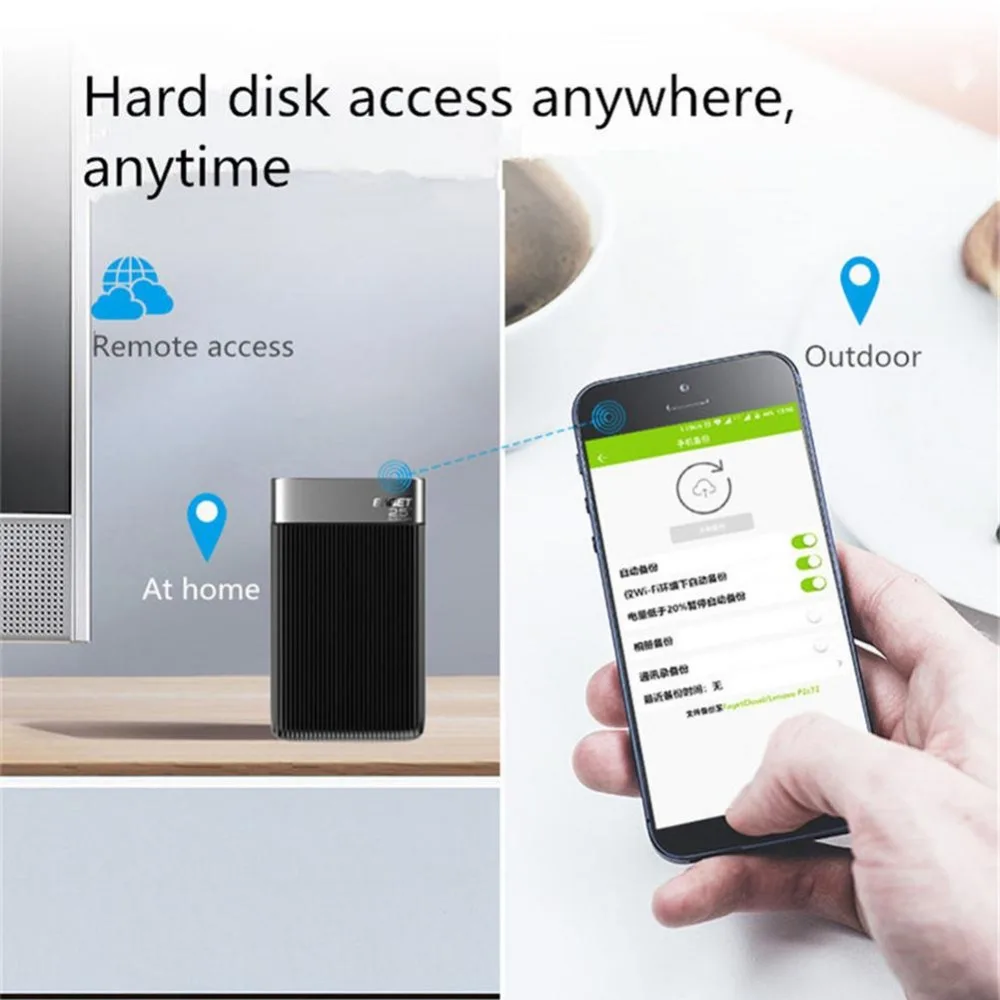 Eaget 2 5 дюймовый внешний жесткий диск 1 ТБ SATA HDD шифрование облачный Micro USB 3 0 сетевой