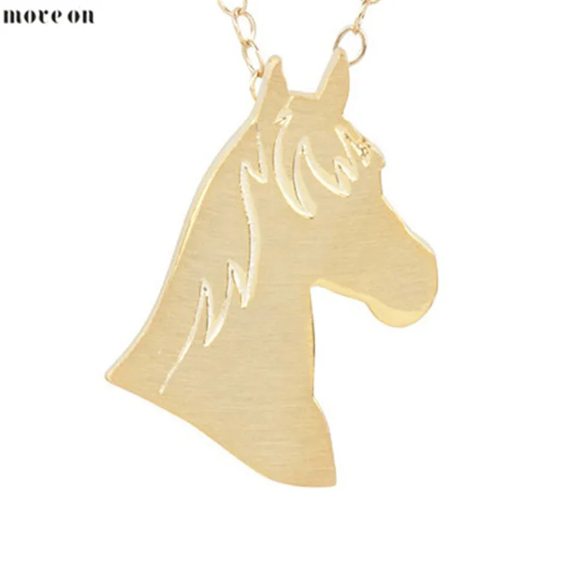 Ожерелье с подвеской лошадь из серебра и золота 1 шт.|jewelry amulet|gift notejewelry gift boxes for