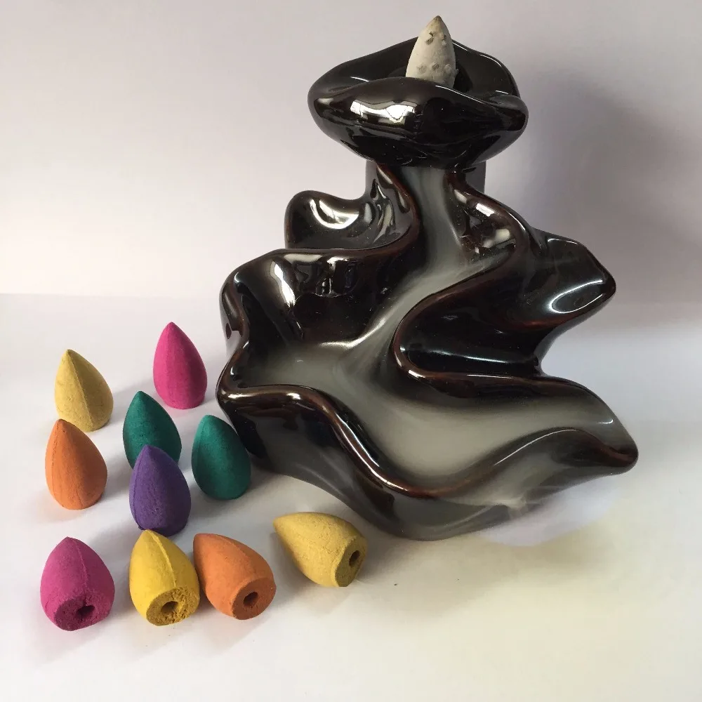 1 шт. фарфоровый держатель для курильницы ручной работы в стиле ретро с 10