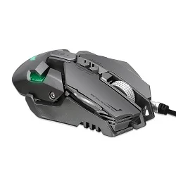 Dark grey Проводная USB игровая мышь, механические макросы, Поддержка 4000 dpi, регулируемый классный светильник для ноутбука, настольного ПК, компьютера X7 - Цвет: Dark grey