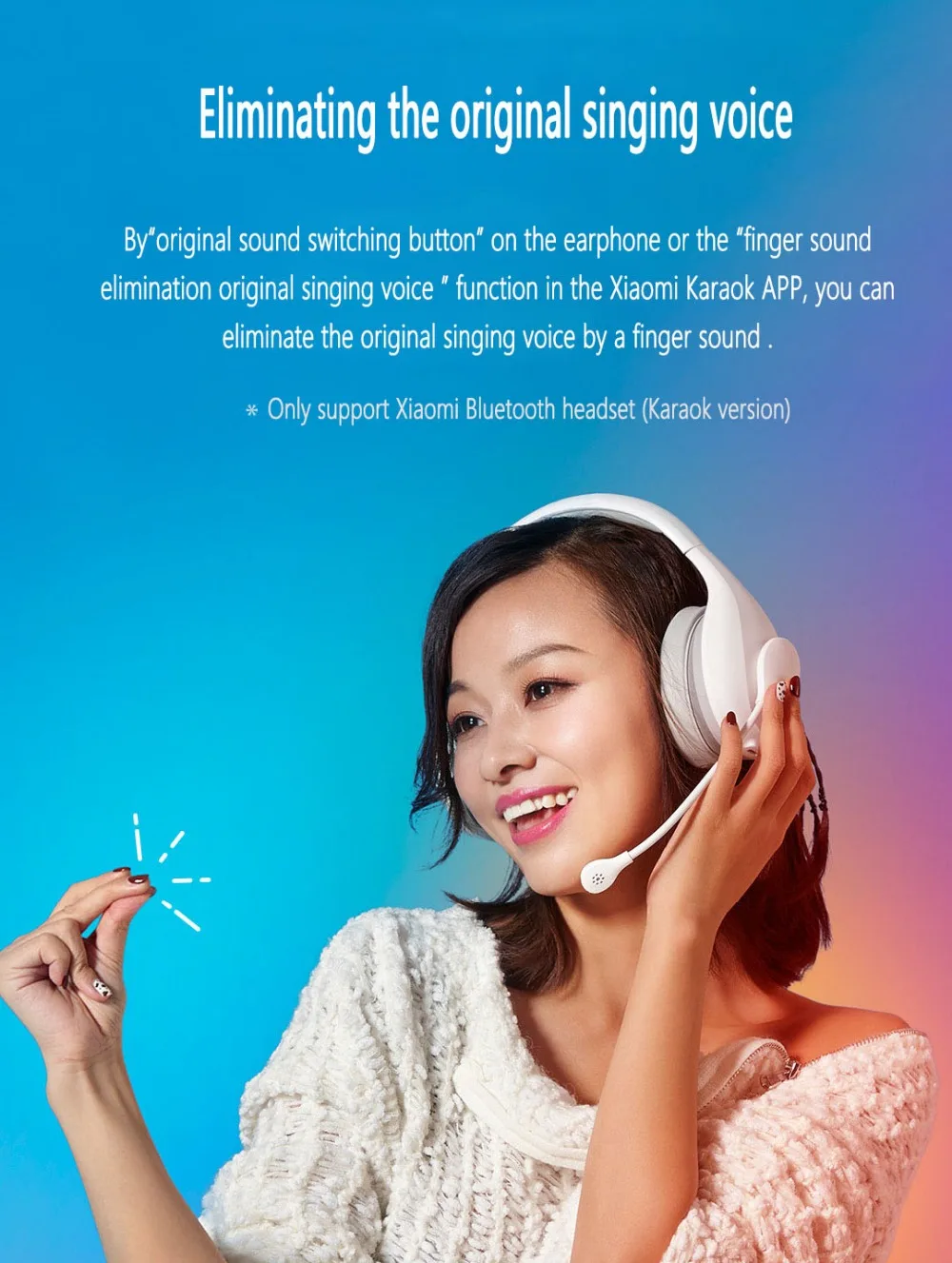 Сяо mi гарнитура Bluetooth караоке наушники Version модные mi Беспроводной/Проводная bluetooth-гарнитура С микрофоном