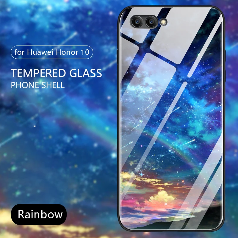 CHYI для huawei P20 pro Чехол с узором дизайн закаленное стекло задняя оболочка