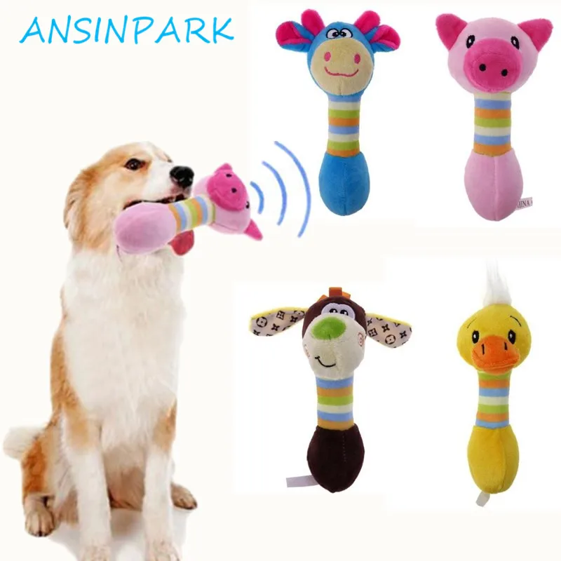 ANSINPARK плюшевые игрушки для домашних животных милые жевания собак кошек щенков