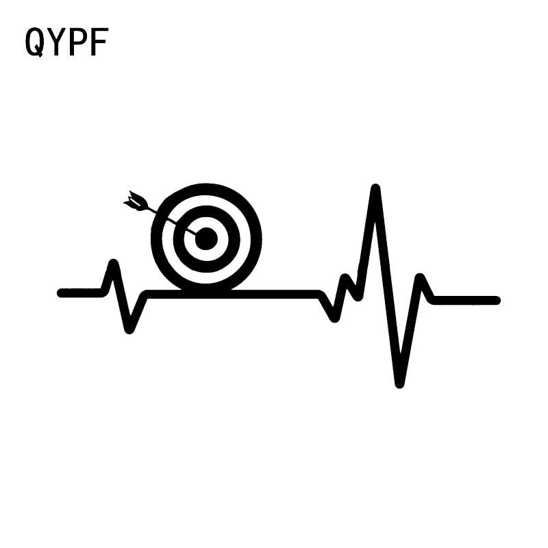QYPF 15 7*7 3 см ритм сердечного ритма стрельба из лука фотография Декор стикер для