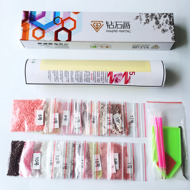 Новый DIY Алмазная вышивка Триптих ложка зерна специи Полный Круглый мозаика