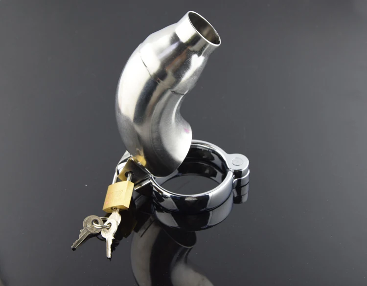 Хромированное металлическое мужское устройство целомудрия петух клетки мужской