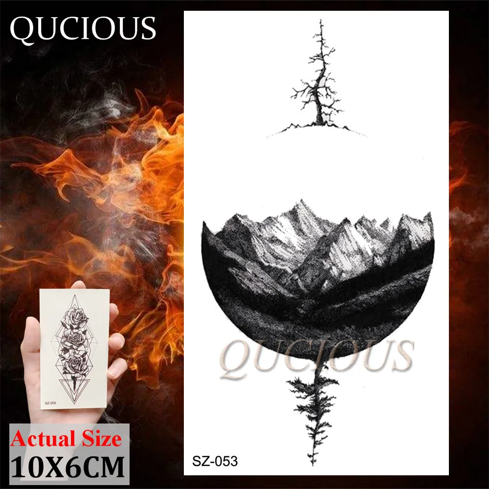 Qucious черного цвета с круглым носком горный лес временные искусственные