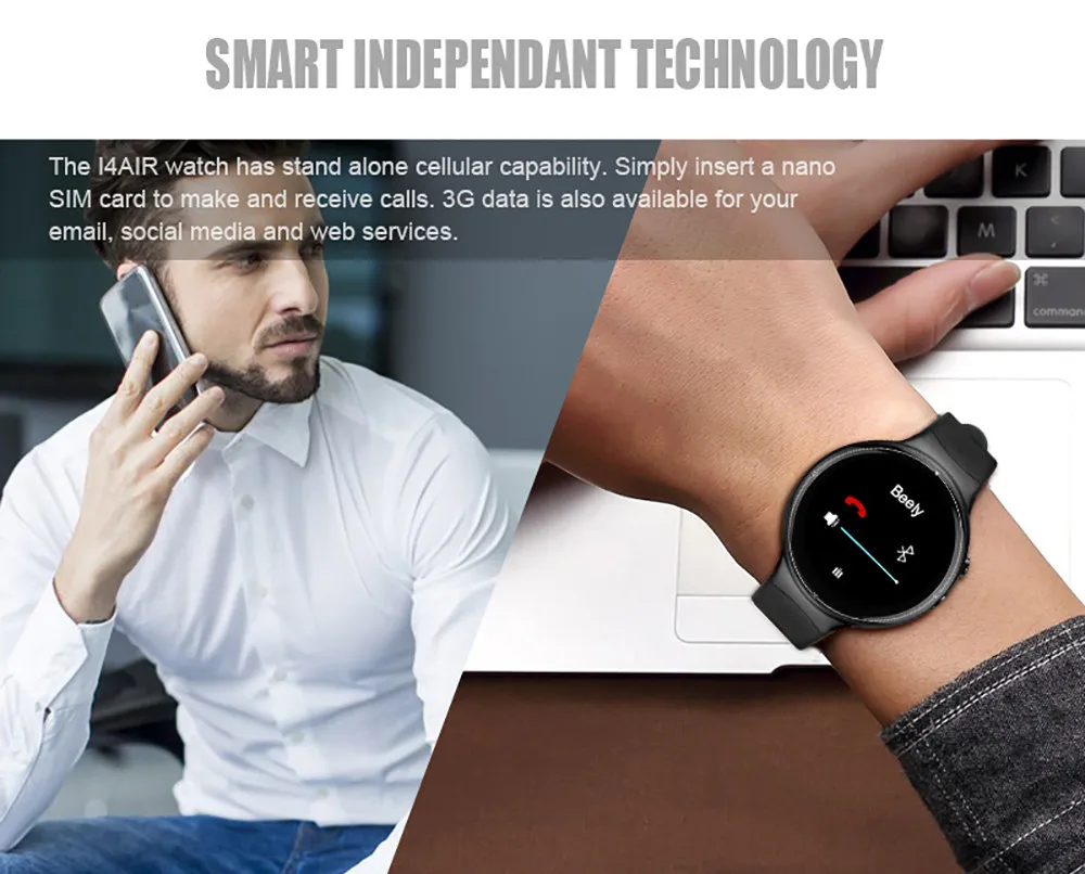 I4Air Смарт часы 2G + 16G полный круг Wifi пульсометр платная GPS камера Ответ Вызов