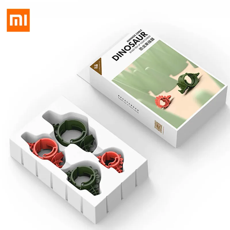 Set MI Mijia Bcase органайзер для кабеля динозавра проволока для сматывания линии передачи данных кабель для управления проводным кабелем Мини органайзер линия для хранения кабеля протектор - Цвет: Set