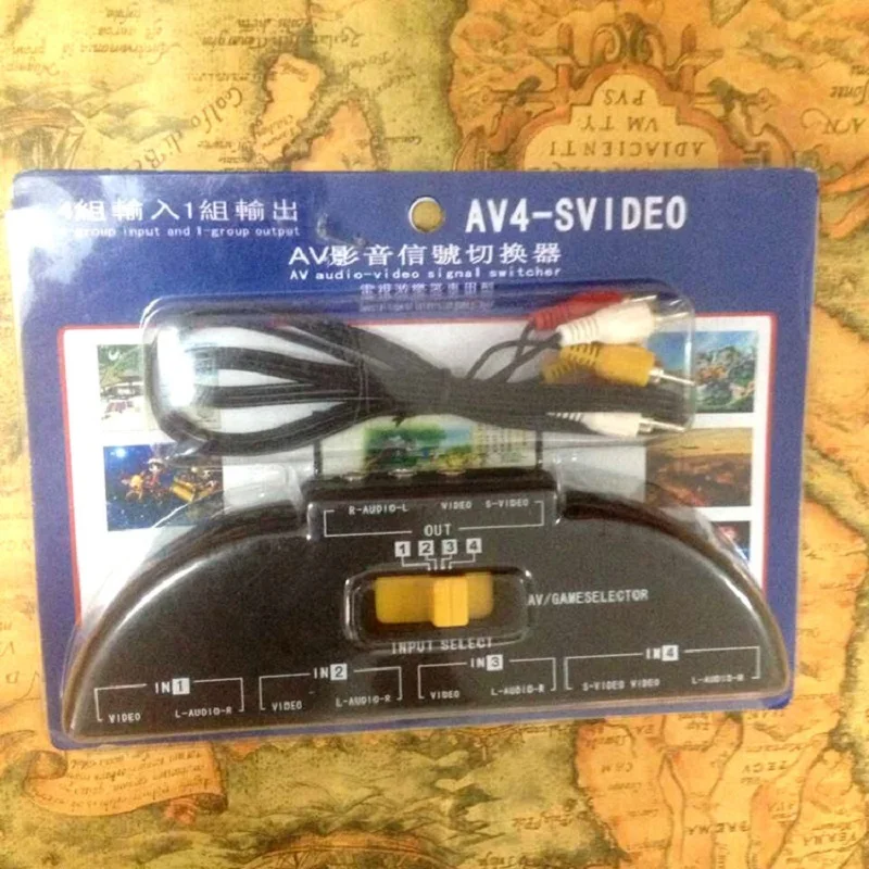 Av-коммутатор с 3 портами аудио-и видеомагнитофон Umschalter transmverter AV Cinch/RCA