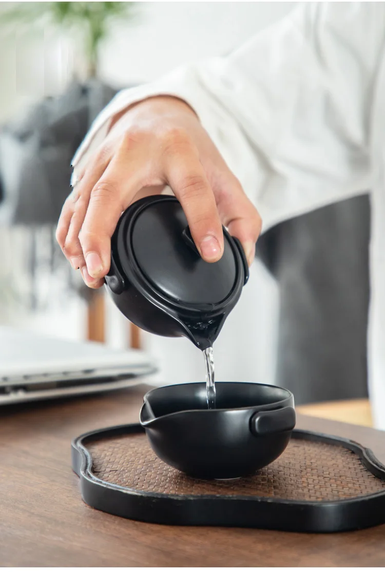 TANGPIN керамический чайник gaiwan с 3 чашками gaiwan набор портативный дорожный чайный набор Посуда для напитков