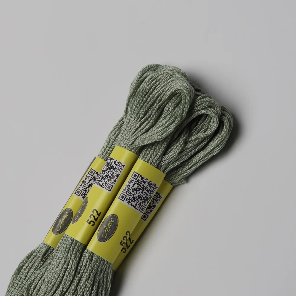 447 DMC Цвета 12skeins 8 м (8.7yds) двойной Мерсеризованный хлопок мулине Вышивка крестом 6