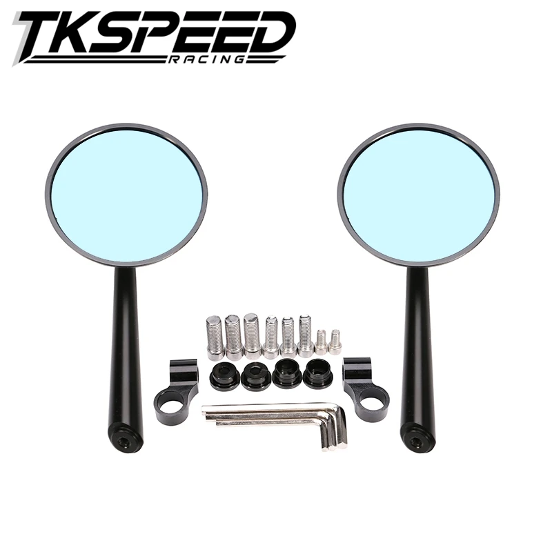 Tkspeed-Универсальный Алюминий мотоцикла с ЧПУ боковые зеркала заднего вида для YAMAHA