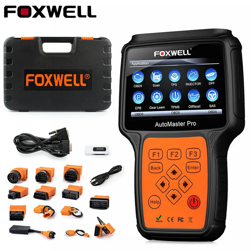 Foxwell NT644 PRO профессиональный OBD2 диагностический сканер двигателя ABS подушка