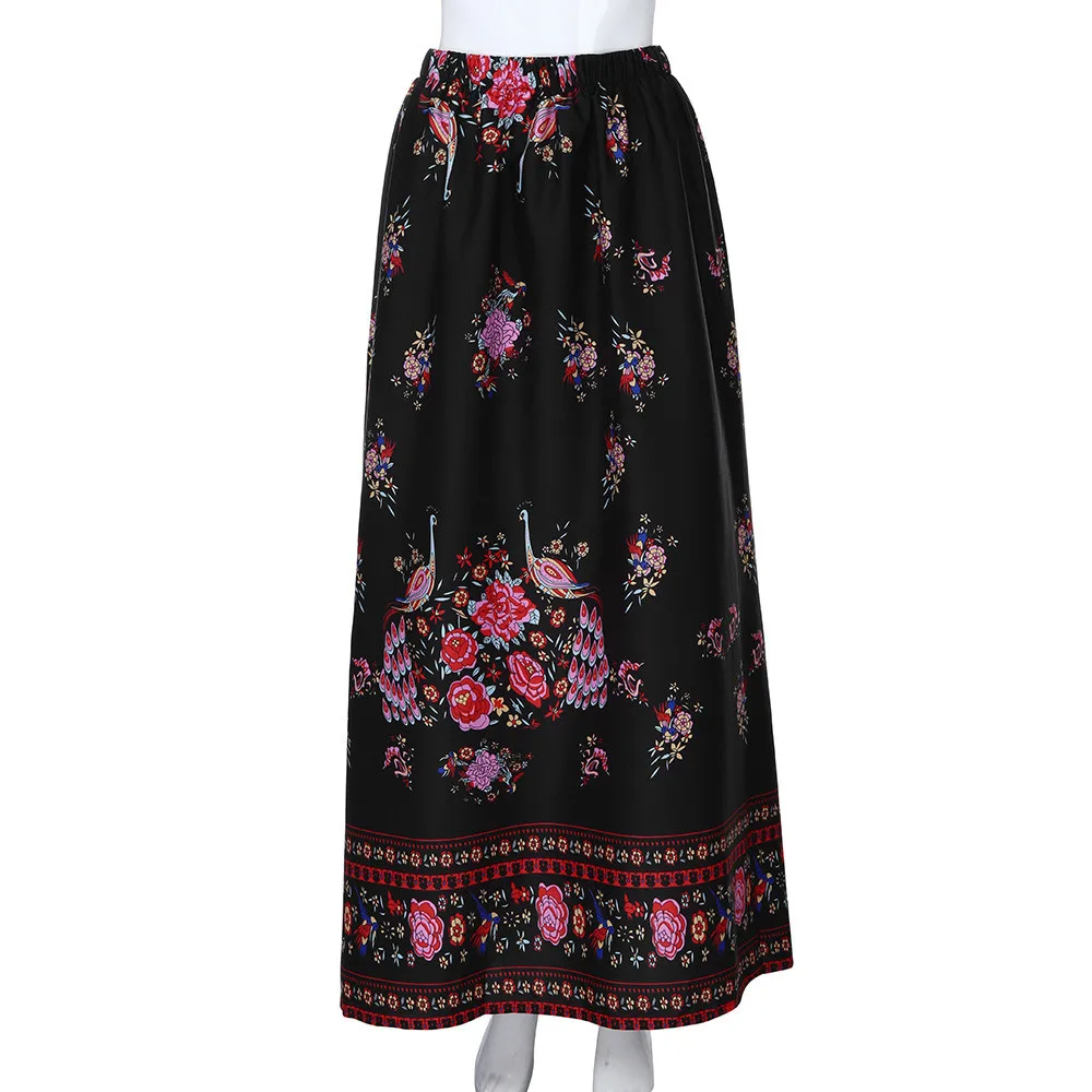 SAGACE, новинка, Женская юбка, летняя, Пляжная, макси, юбка, бохо, кантри стиль, кислородная, для девушек, для праздника, вечеринки, высокая талия, длинная юбка, jupe femme 405