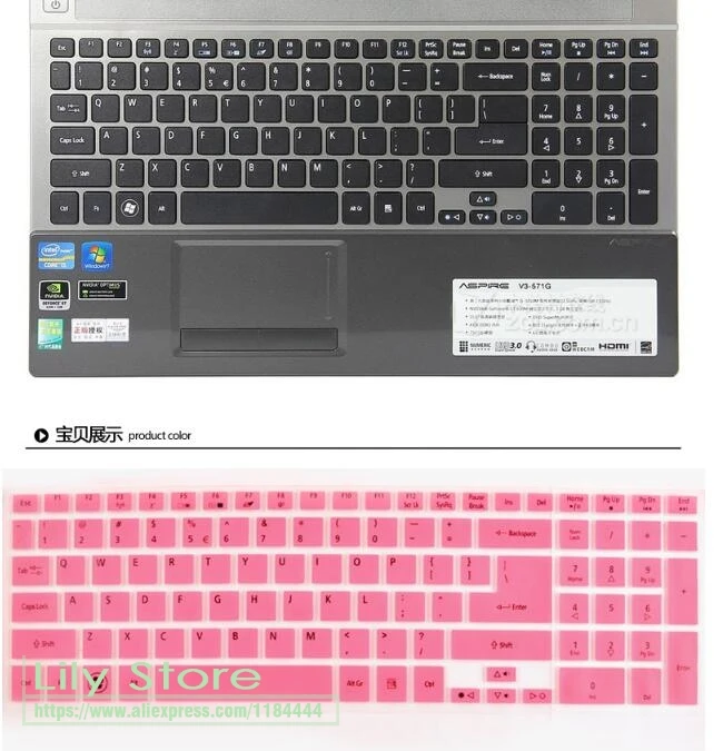 Защитные чехлы для клавиатуры ноутбука Защитная пленка Acer Aspire женская 5830T 5830Tg 15