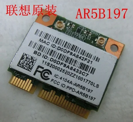 Сетевая карта для Atheros AR5B197 AR9287 WIFI Bluetooth 3 0 Беспроводная IBM 470 y570 y580 G470 G480 Z470 Z480
