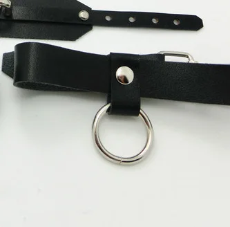 Style 5 O Choker Сексуальный черный ручной работы панк готический сердце запираемый ключ о круглый воротник слой кожа Шипы чокер с заклепками, колье - Окраска металла: Style 5 O Choker
