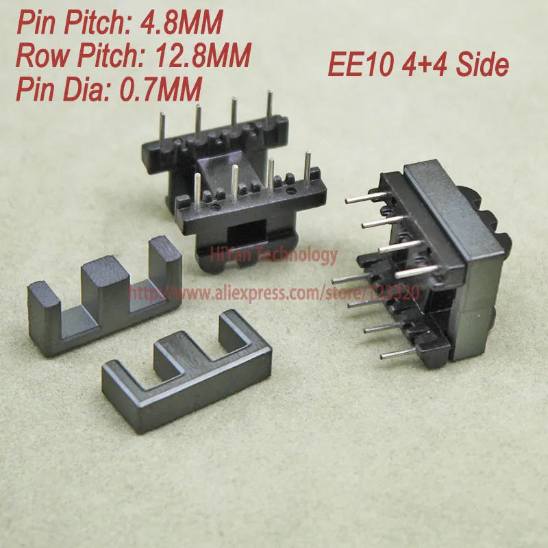 20 компл./лот EE19 PC40 ферритовый магнитный сердечник и 4 Пина+ 4 контакта с боковым входом Пластик бобины по индивидуальному заказу Напряжение трансформатор