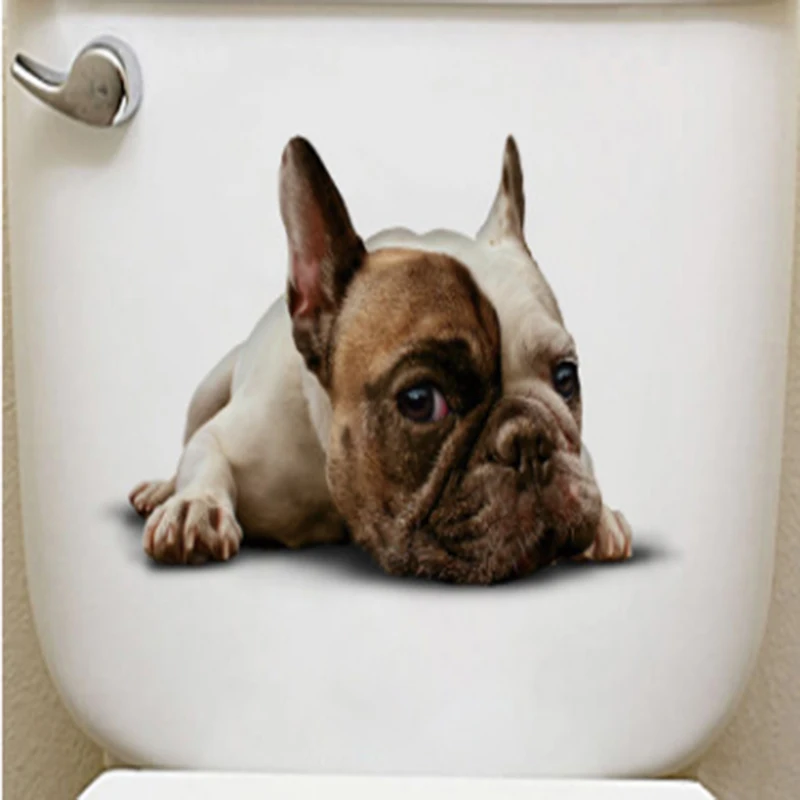 3D милая спальня животное детская комната котенок щенок настенный Стикер