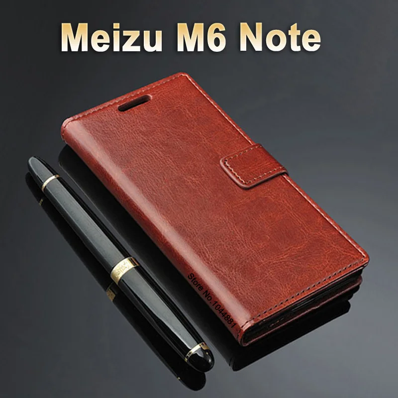 Meizu m 6 note 32 Гб оперативной памяти 16 встроенной чехол из кожи Крейзи Хорс Новый ПУ с